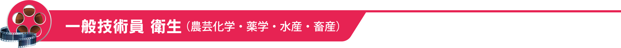 一般技術員 衛生（農芸化学・薬学・水産・畜産）
